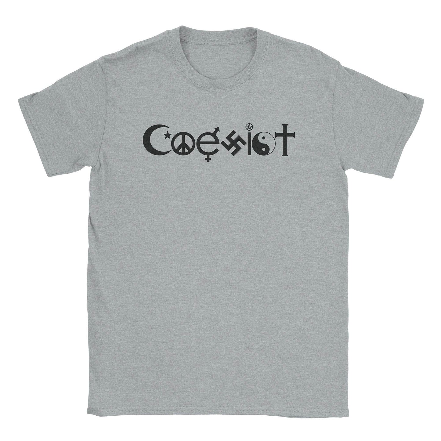 A-or-B-Tees T-Shirt Sport Grey / S Coexist T-Shirt