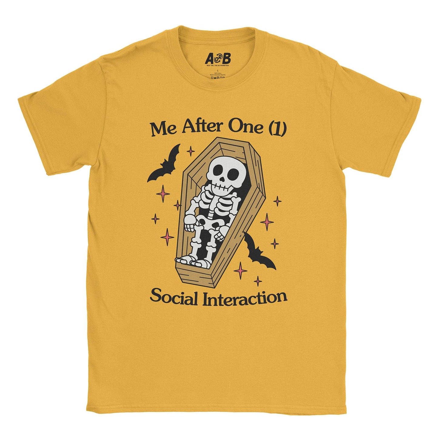 A-or-B-Tees T-Shirt Gold / S Coffin T-Shirt