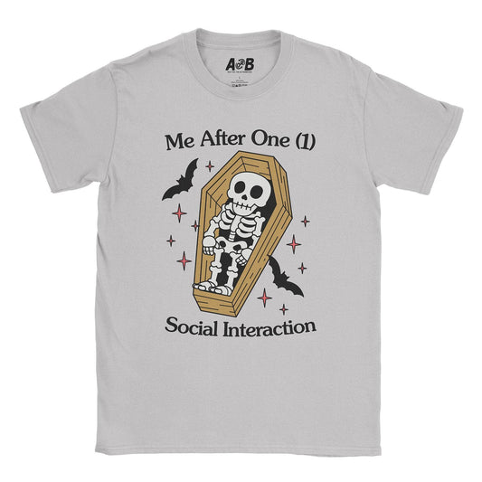 A-or-B-Tees T-Shirt Ice Grey / S Coffin T-Shirt