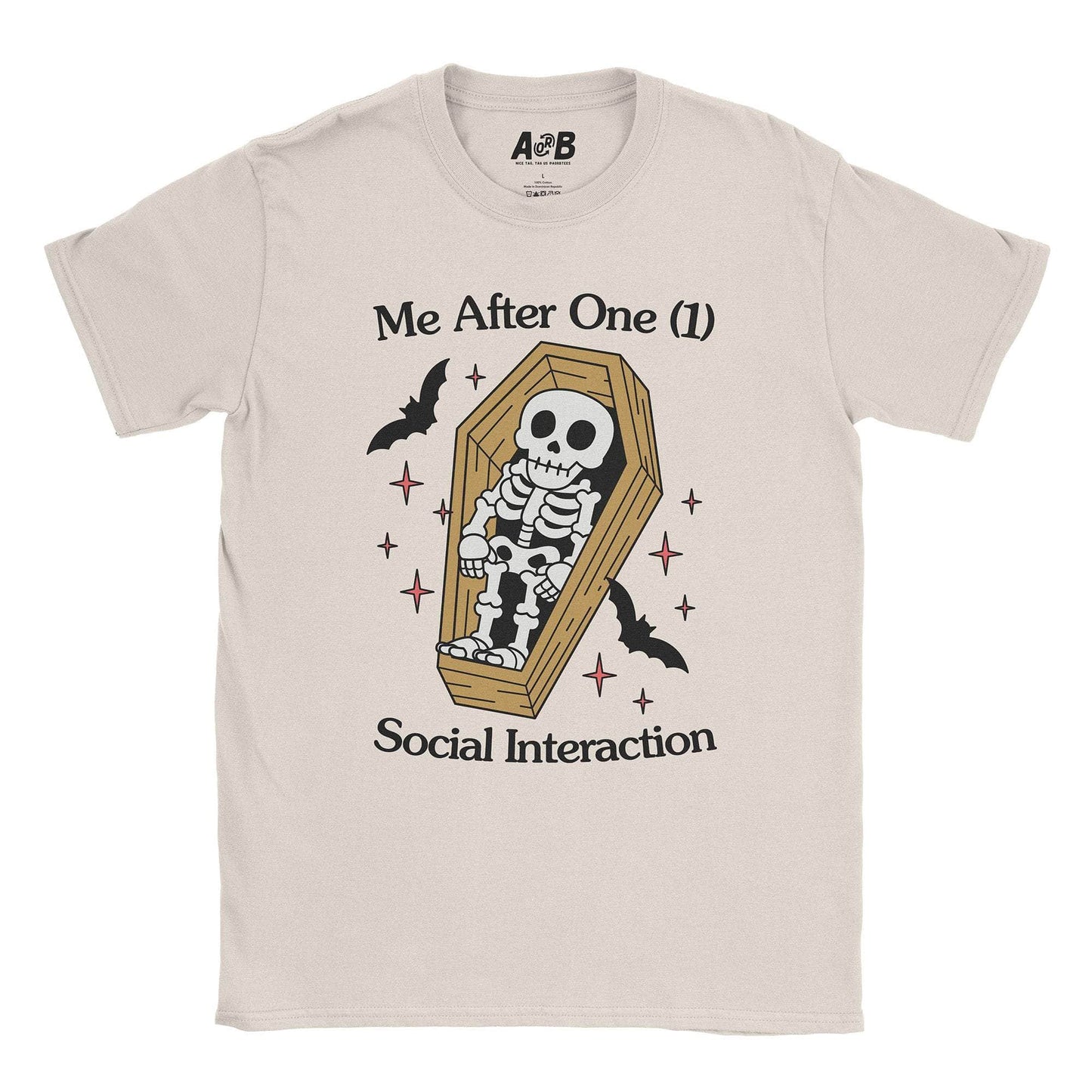 A-or-B-Tees T-Shirt Natural / S Coffin T-Shirt