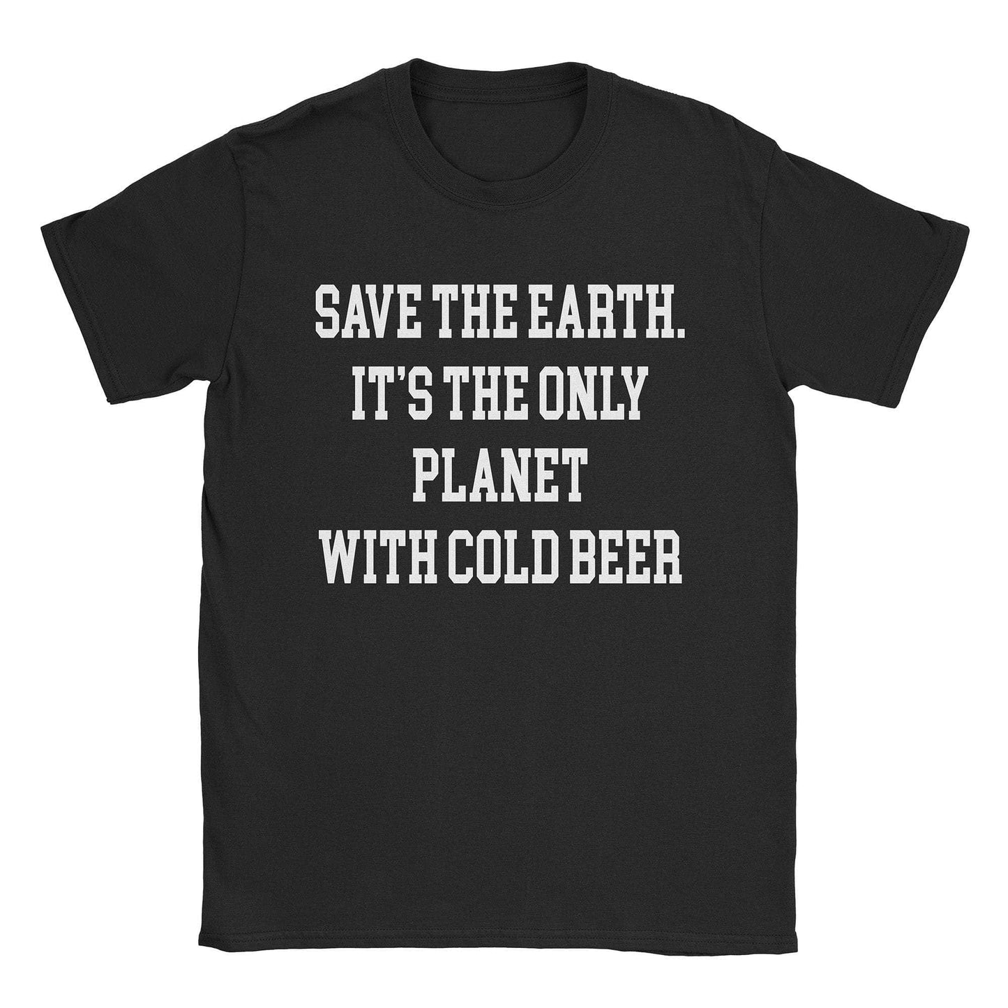 A-or-B-Tees T-Shirt Black / S Cold Beer Planet T-Shirt