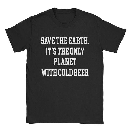 A-or-B-Tees T-Shirt Black / S Cold Beer Planet T-Shirt