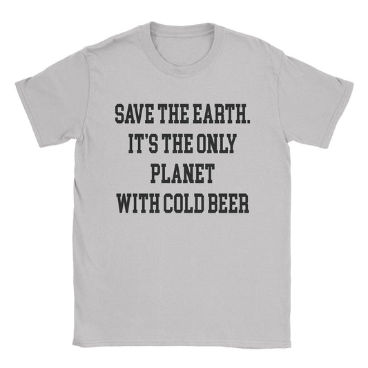 A-or-B-Tees T-Shirt Ice Grey / S Cold Beer Planet T-Shirt