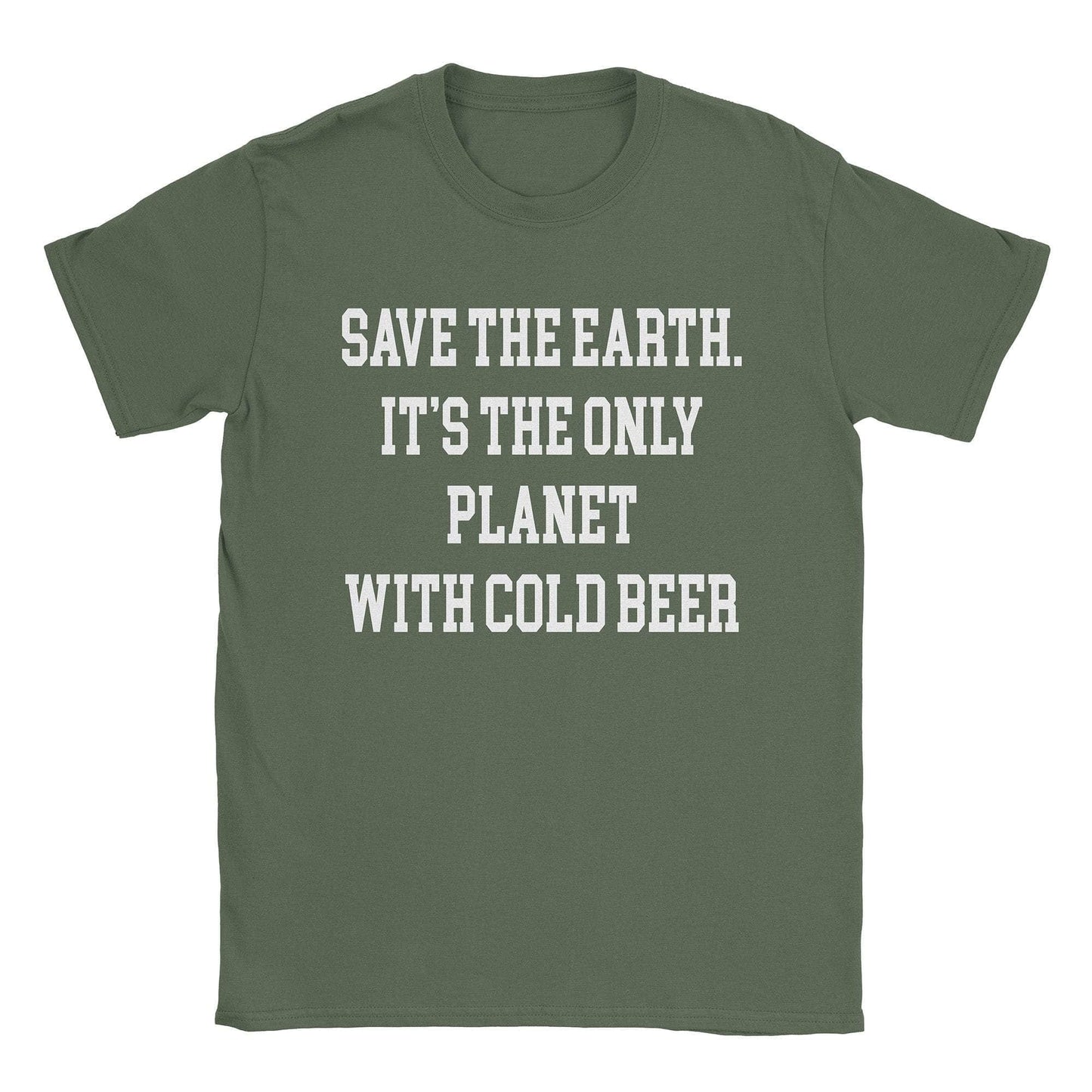 A-or-B-Tees T-Shirt Military Green / S Cold Beer Planet T-Shirt