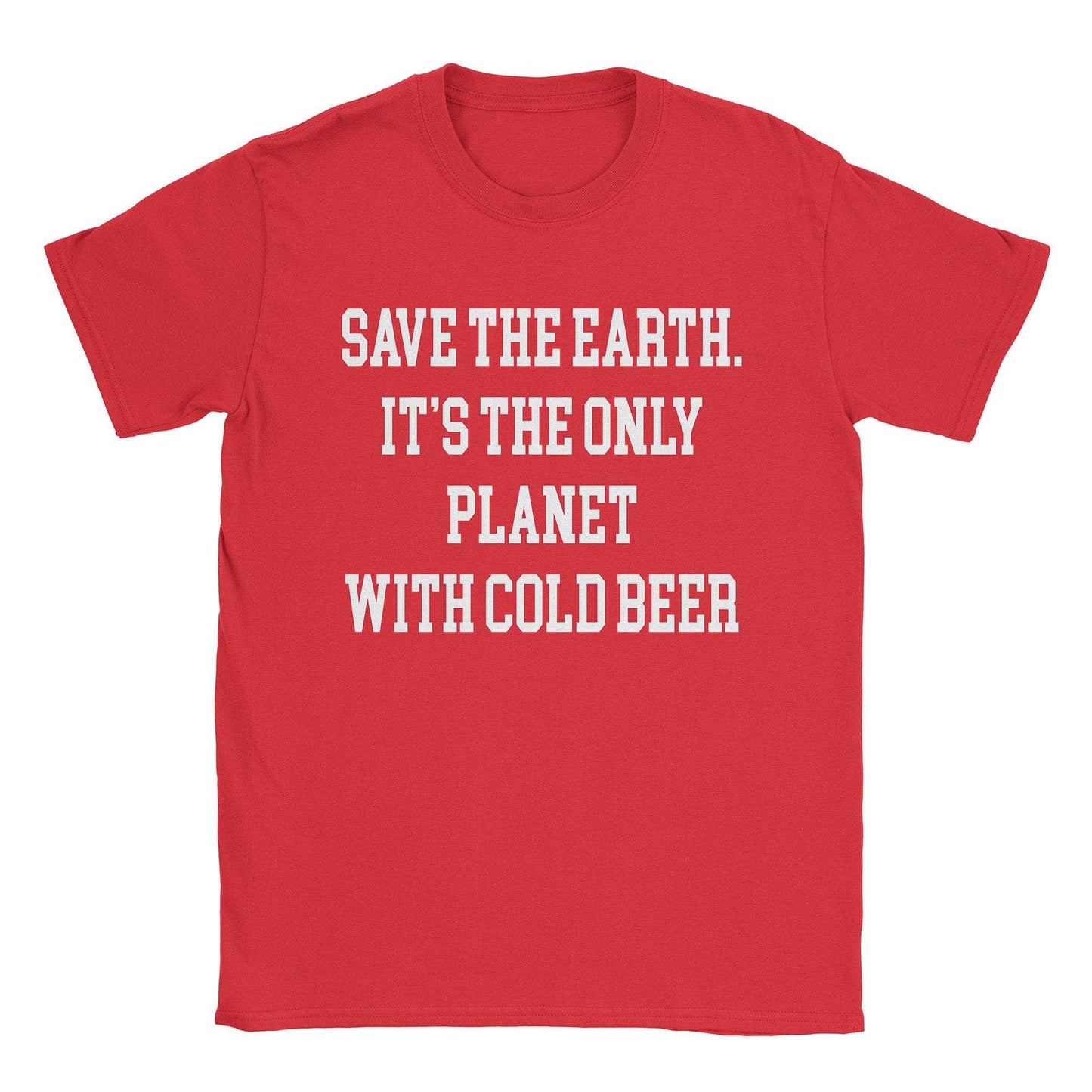 A-or-B-Tees T-Shirt Red / S Cold Beer Planet T-Shirt