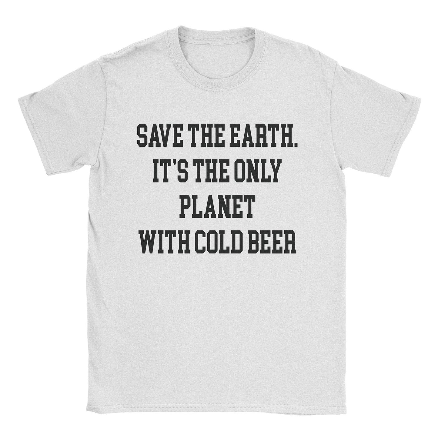 A-or-B-Tees T-Shirt White / S Cold Beer Planet T-Shirt