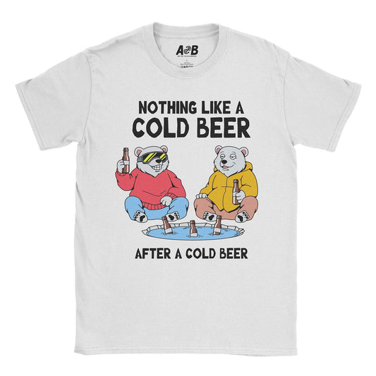A-or-B-Tees T-Shirt White / S Cold Beer T-Shirt