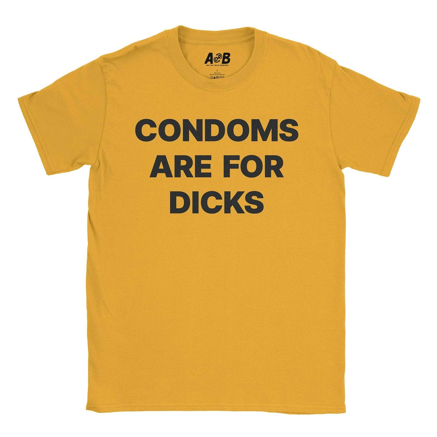 A-or-B-Tees T-Shirt Gold / S Condoms T-Shirt
