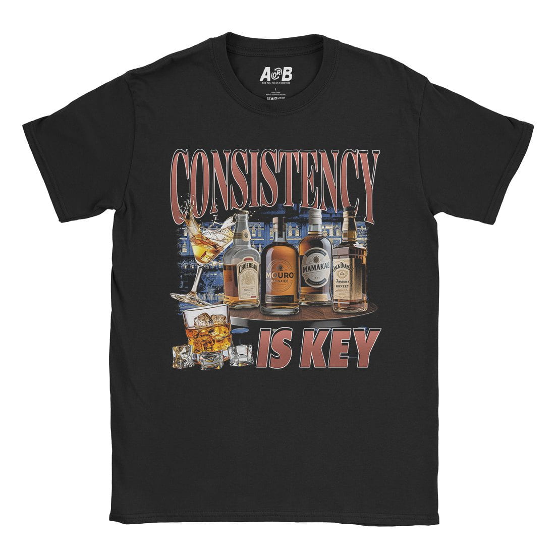 A-or-B-Tees T-Shirt Black / S Consistency Is Key T-Shirt