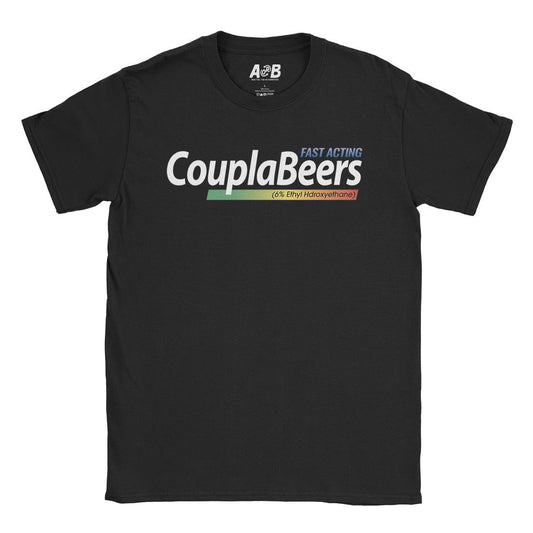 A-or-B-Tees T-Shirt Black / S Coupla Beers T-Shirt