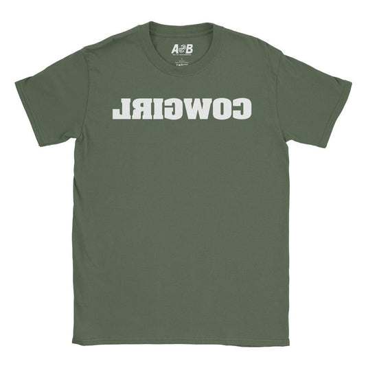 A-or-B-Tees T-Shirt Military Green / S Cowgirl T-Shirt