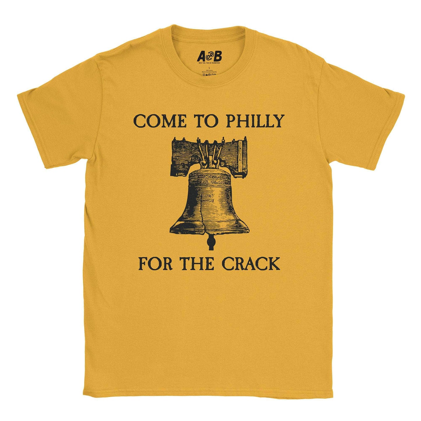 A-or-B-Tees T-Shirt Gold / S Crack T-Shirt