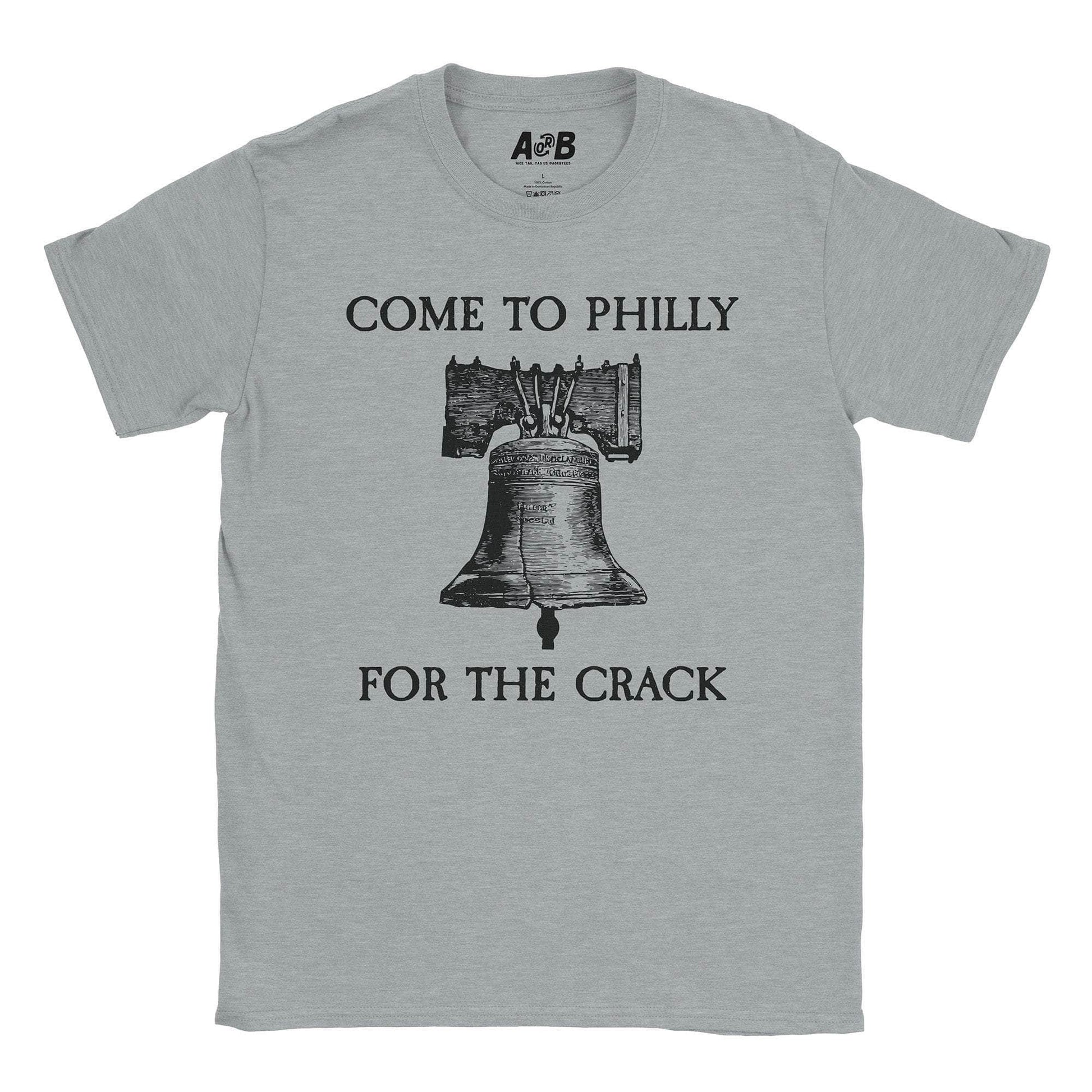 A-or-B-Tees T-Shirt Sport Grey / S Crack T-Shirt