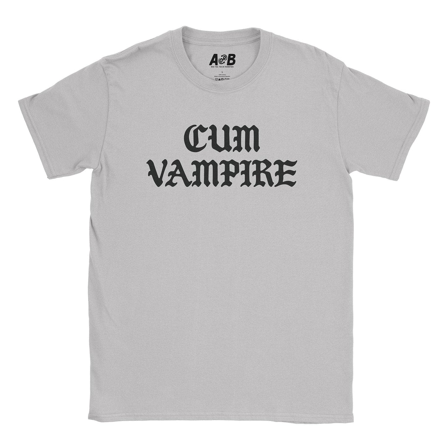 A-or-B-Tees T-Shirt Ice Grey / S Cum Vampire T-Shirt
