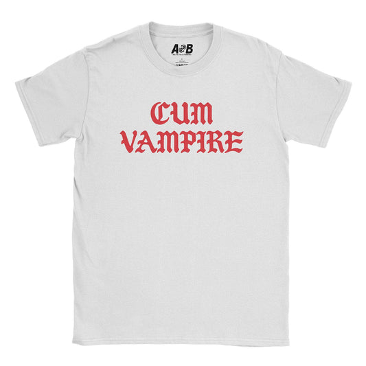 A-or-B-Tees T-Shirt White / S Cum Vampire T-Shirt