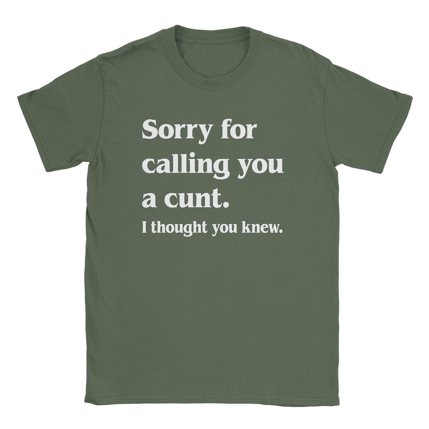 A-or-B-Tees T-Shirt Military Green / S Cunt T-Shirt