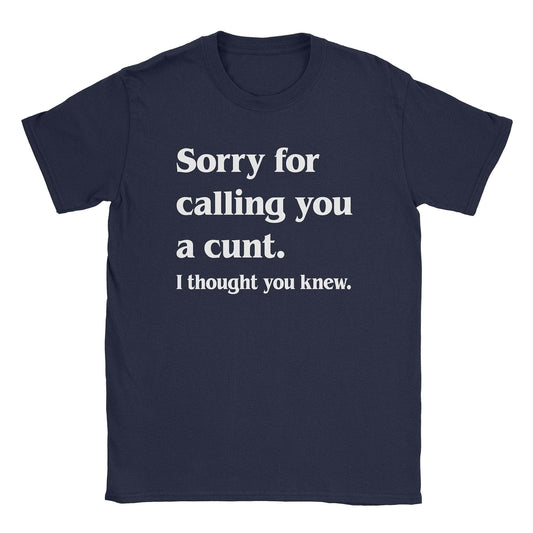 A-or-B-Tees T-Shirt Navy / S Cunt T-Shirt