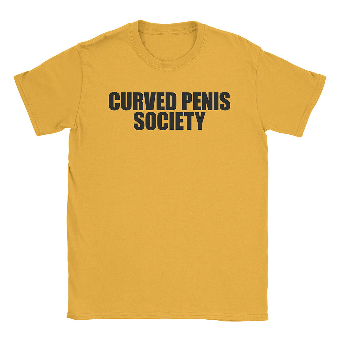 A-or-B-Tees T-Shirt Gold / S Curved Society T-Shirt