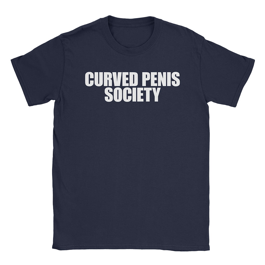 A-or-B-Tees T-Shirt Navy / S Curved Society T-Shirt