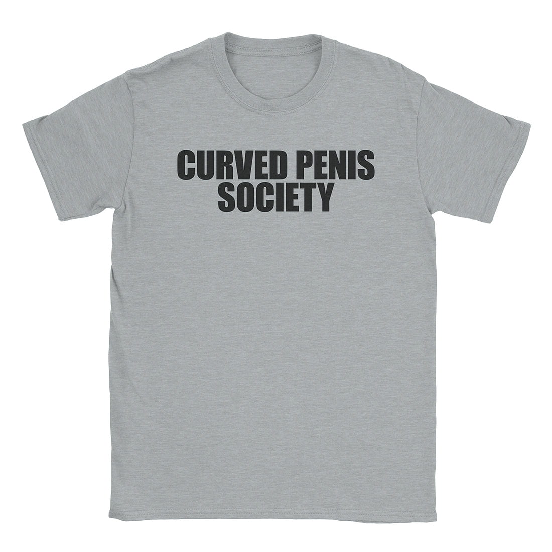 A-or-B-Tees T-Shirt Sport Grey / S Curved Society T-Shirt