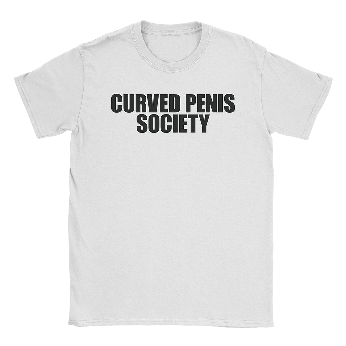 A-or-B-Tees T-Shirt White / S Curved Society T-Shirt