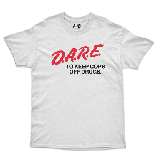 A-or-B-Tees T-Shirt White / S Dare Cops T-Shirt
