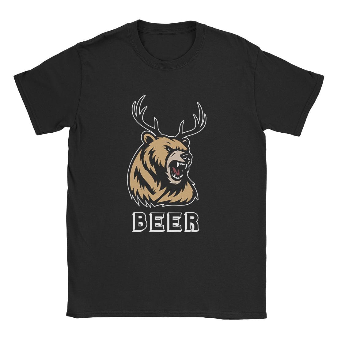 A-or-B-Tees T-Shirt Black / S Deer Bear T-Shirt