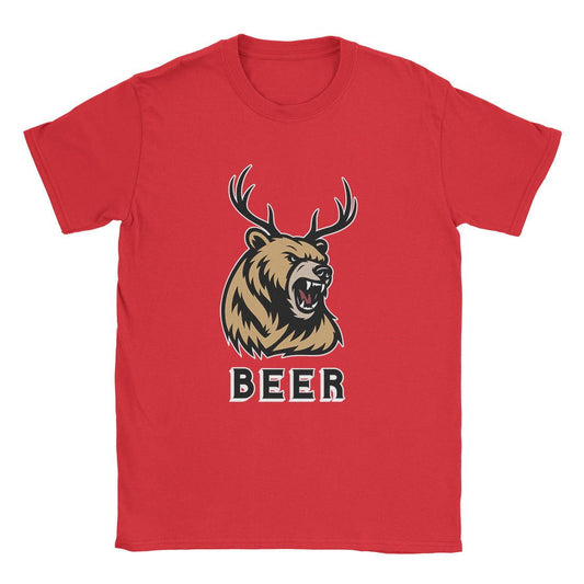 A-or-B-Tees T-Shirt Red / S Deer Bear T-Shirt