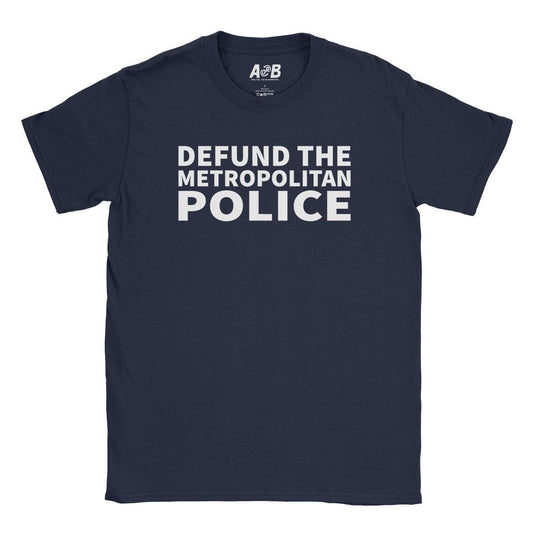 A-or-B-Tees T-Shirt Navy / S Defund The Met T-Shirt