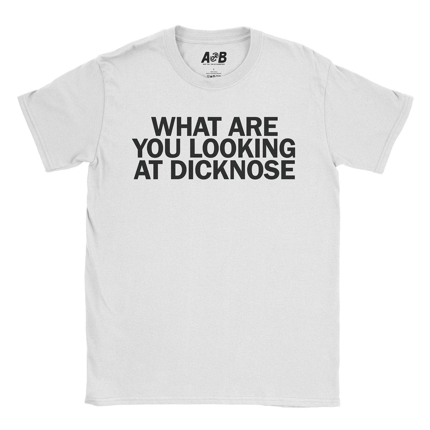 A-or-B-Tees T-Shirt White / S Dicknose T-Shirt