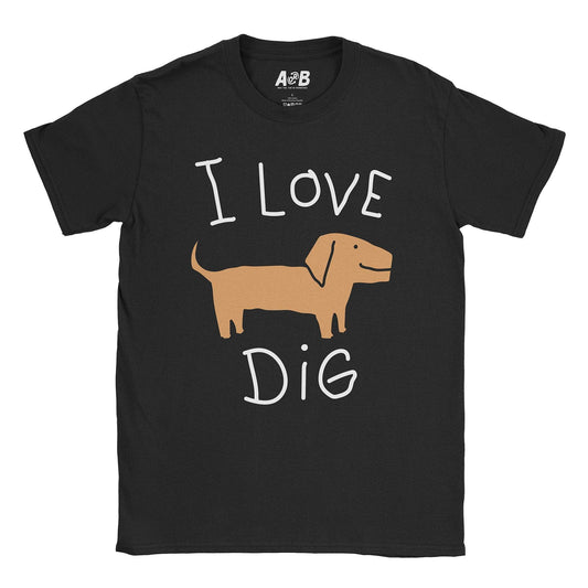 A-or-B-Tees T-Shirt Black / S Dig T-Shirt