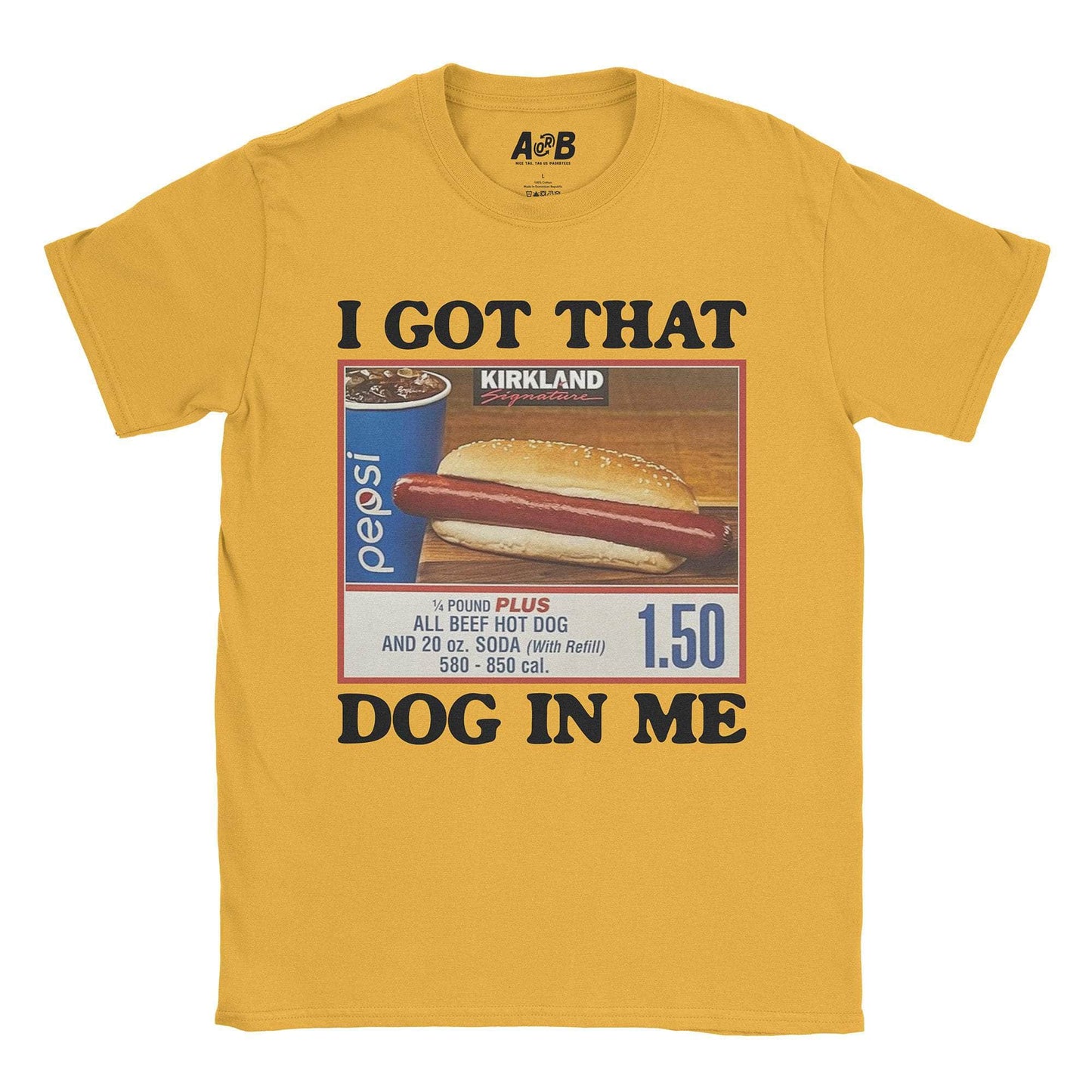 A-or-B-Tees T-Shirt Gold / S Dog In Me T-Shirt