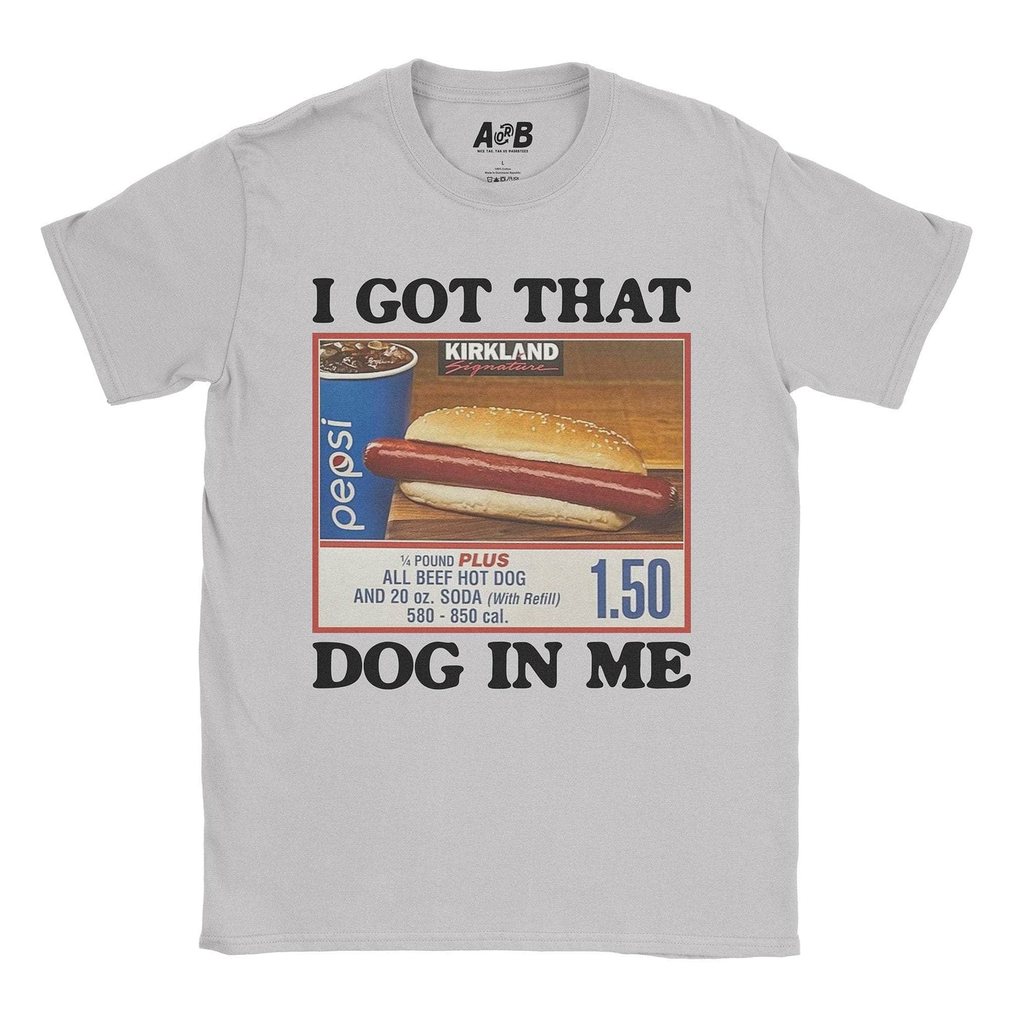 A-or-B-Tees T-Shirt Ice Grey / S Dog In Me T-Shirt