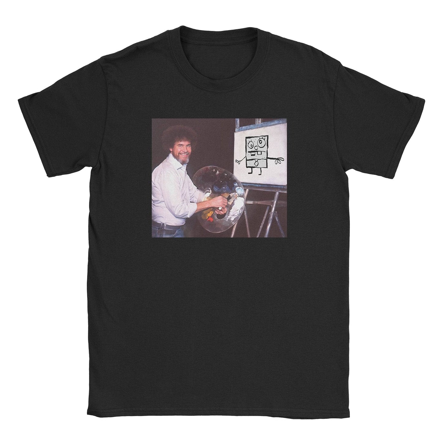 A-or-B-Tees T-Shirt Black / S Doodlebob Ross T-Shirt