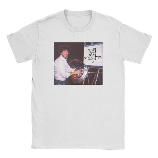 A-or-B-Tees T-Shirt White / S Doodlebob Ross T-Shirt