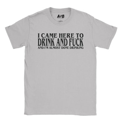 A-or-B-Tees T-Shirt Ice Grey / S Drink & F* T-Shirt
