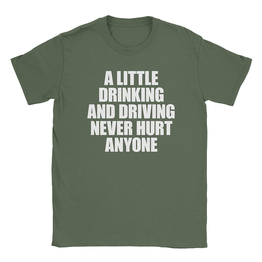 A-or-B-Tees T-Shirt Military Green / S Drinking & Driving T-Shirt