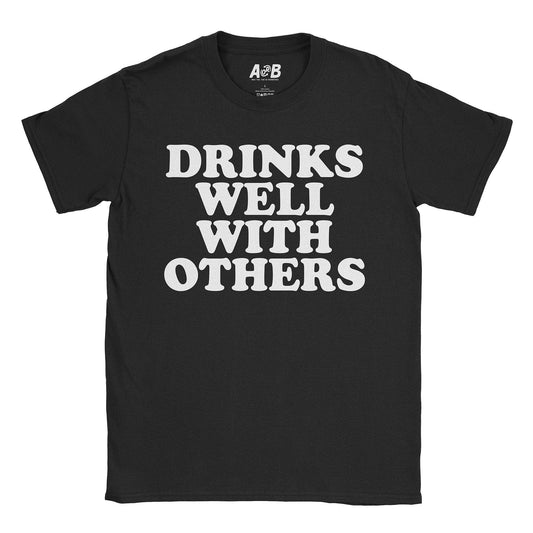 A-or-B-Tees T-Shirt Black / S Drinks Well T-Shirt