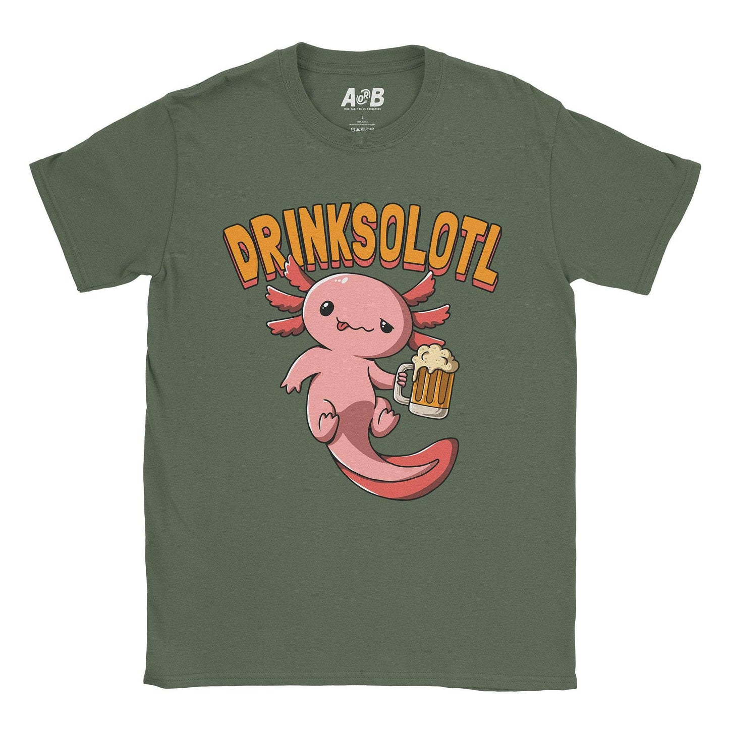 A-or-B-Tees T-Shirt Military Green / S Drinksolotl T-Shirt