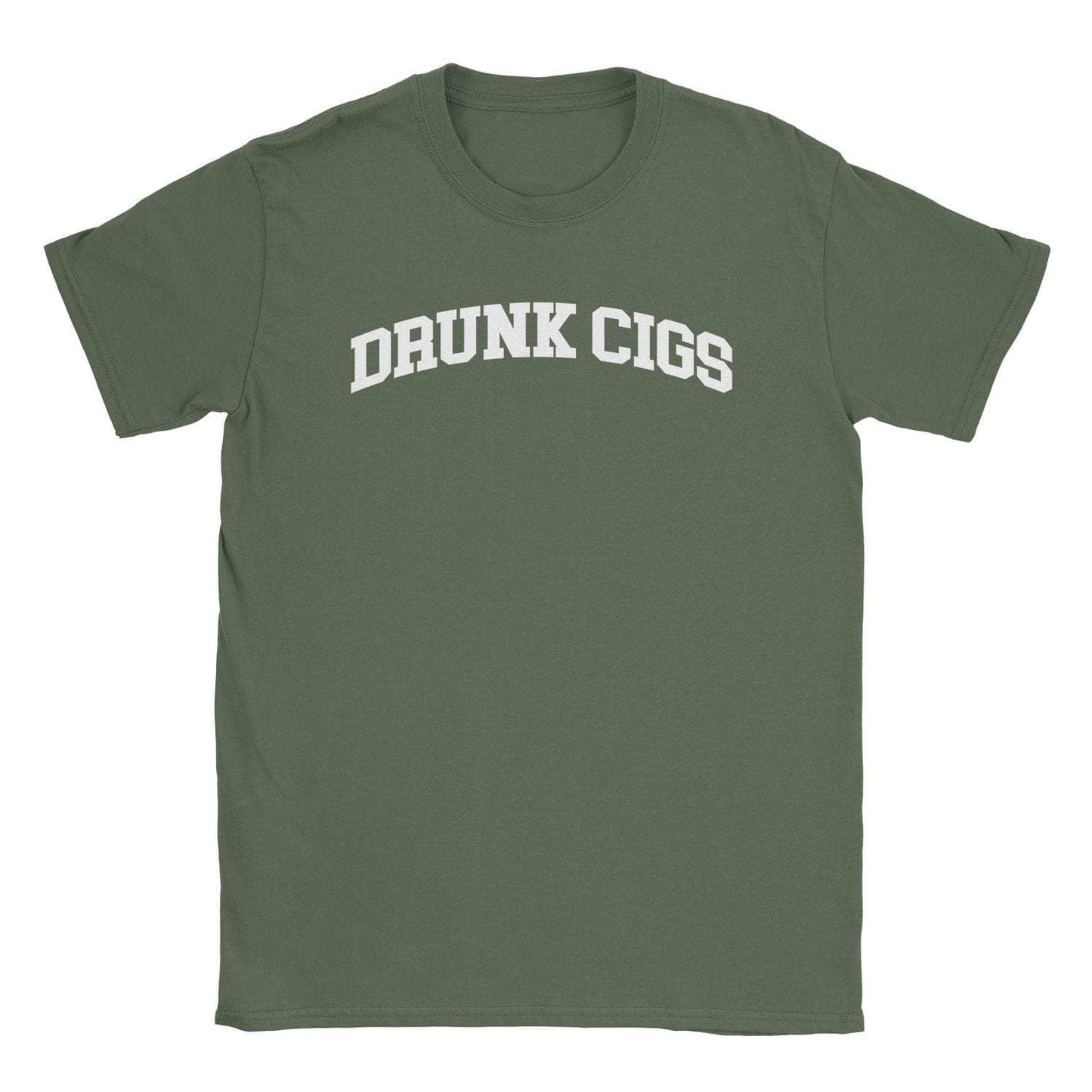A-or-B-Tees T-Shirt Military Green / S Drunk Cigs T-Shirt