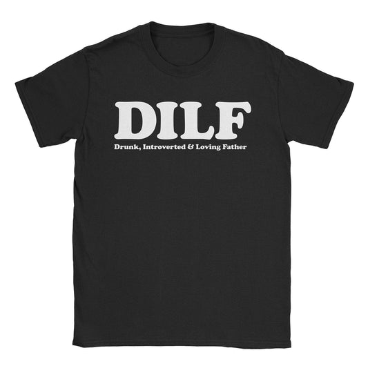 A-or-B-Tees T-Shirt Black / S Drunk Introverted Father T-Shirt