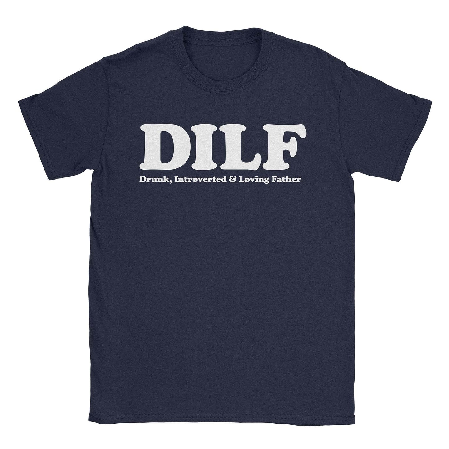 A-or-B-Tees T-Shirt Navy / S Drunk Introverted Father T-Shirt