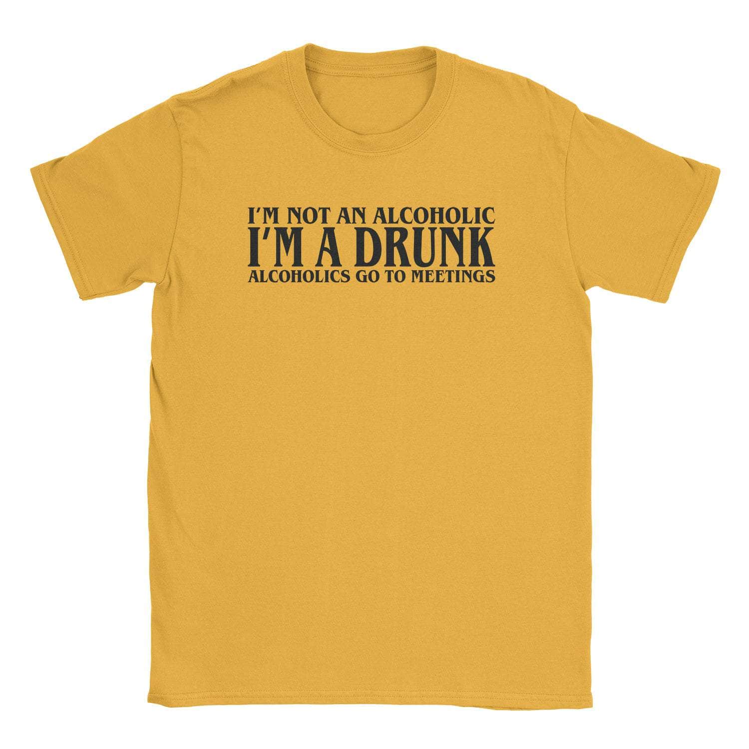 A-or-B-Tees T-Shirt Gold / S Drunk T-Shirt
