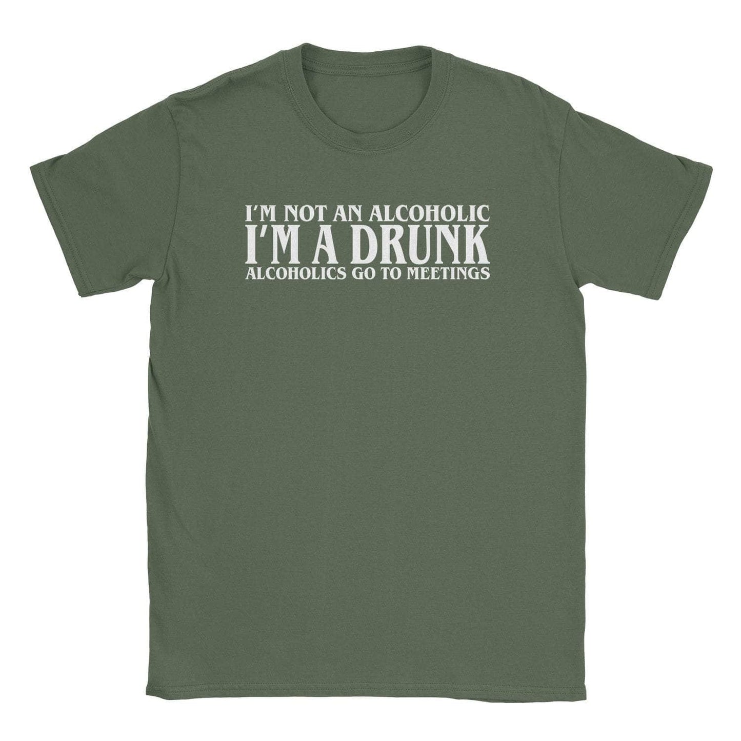 A-or-B-Tees T-Shirt Military Green / S Drunk T-Shirt