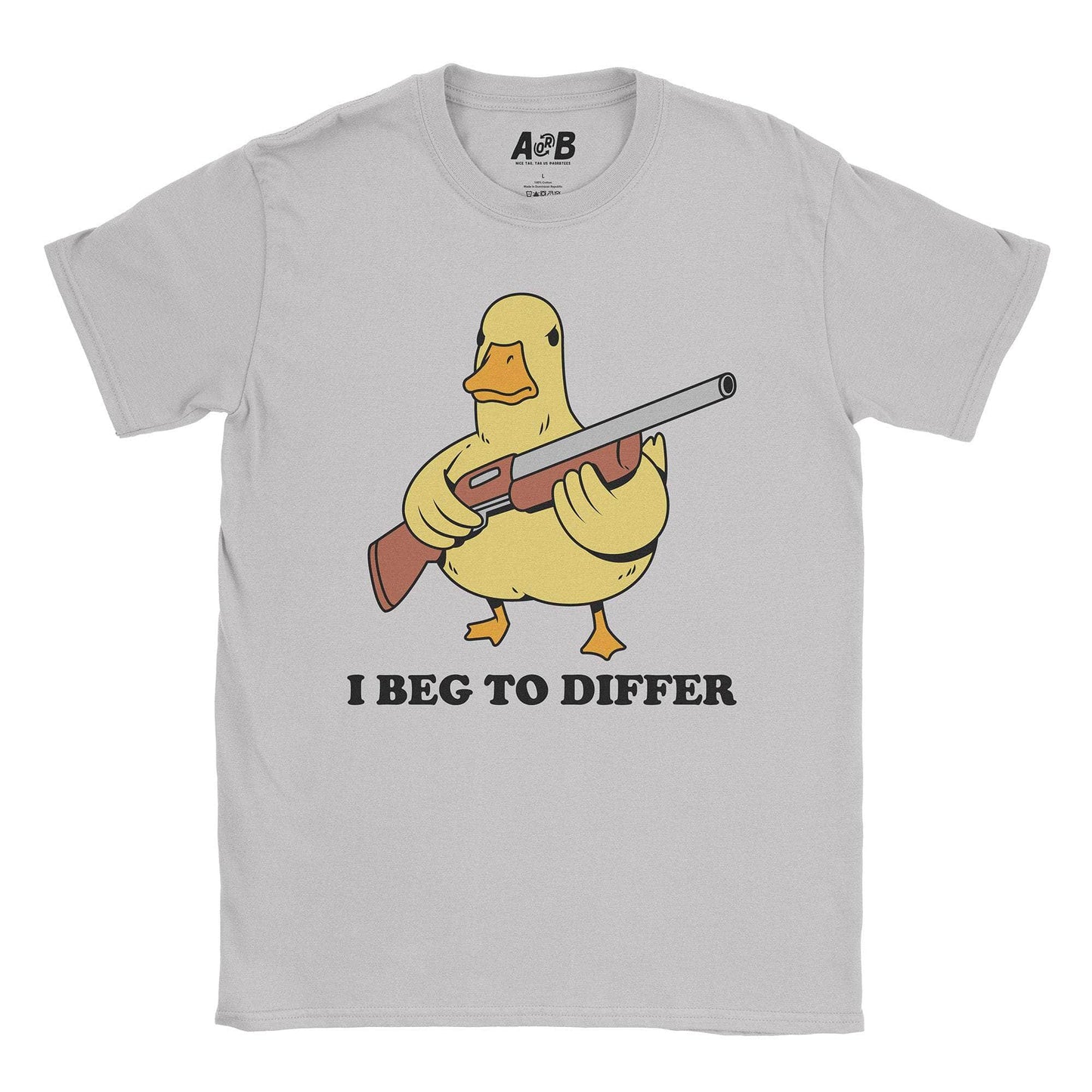 A-or-B-Tees T-Shirt Ice Grey / S Duck T-Shirt