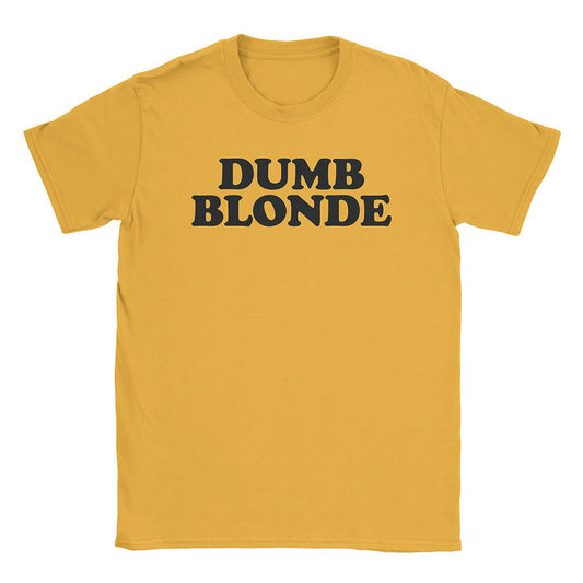 A-or-B-Tees T-Shirt Gold / S Dumb Blonde T-Shirt
