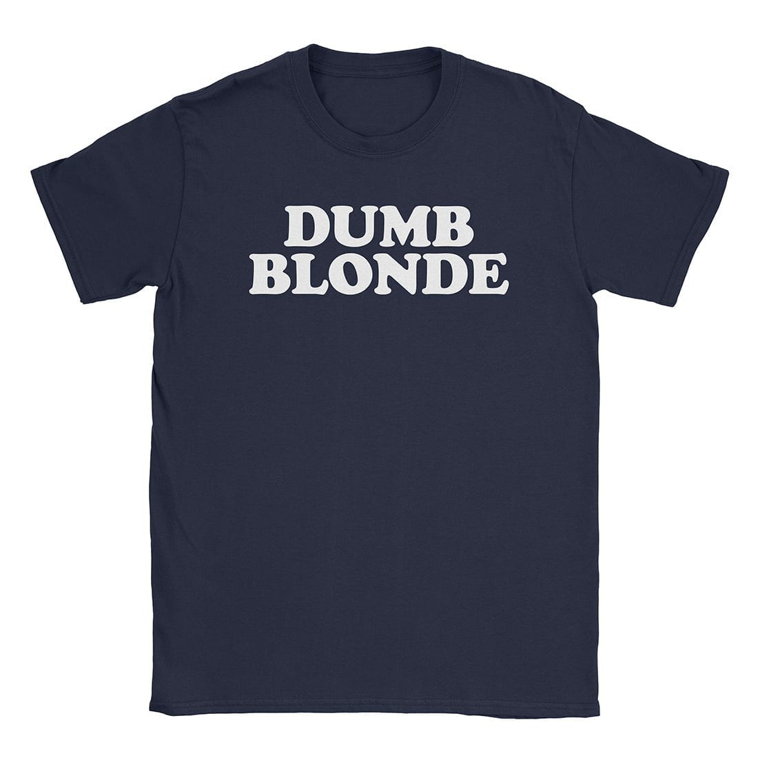 A-or-B-Tees T-Shirt Navy / S Dumb Blonde T-Shirt