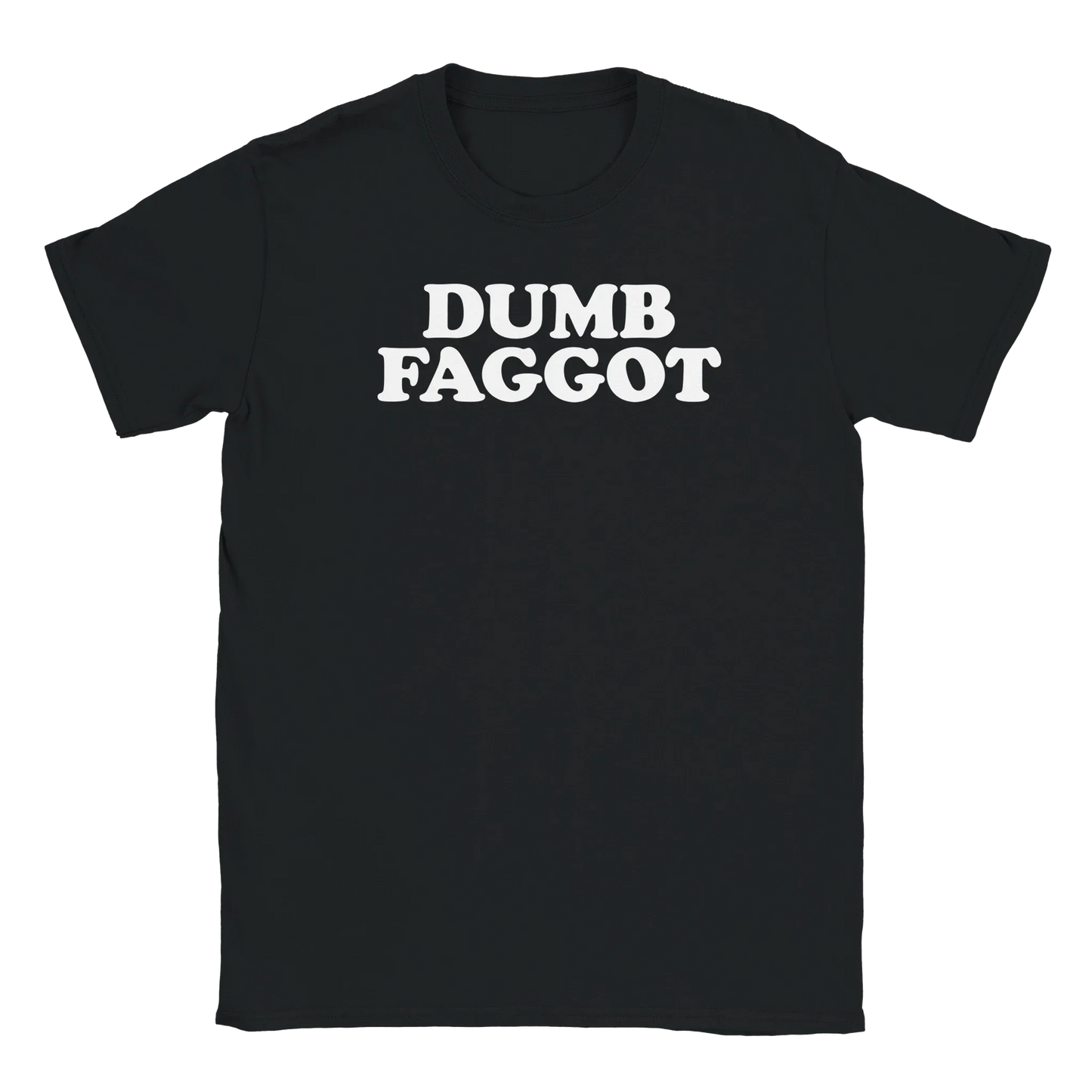 A-or-B-Tees T-Shirt Black / S Dumb Faggot T-Shirt – Edgy Meme Tee | Reclaimed Slur Humor