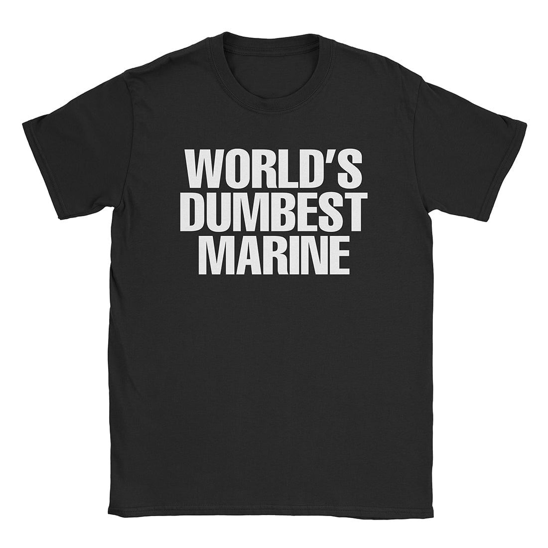 A-or-B-Tees T-Shirt Black / S Dumbest Marine T-Shirt