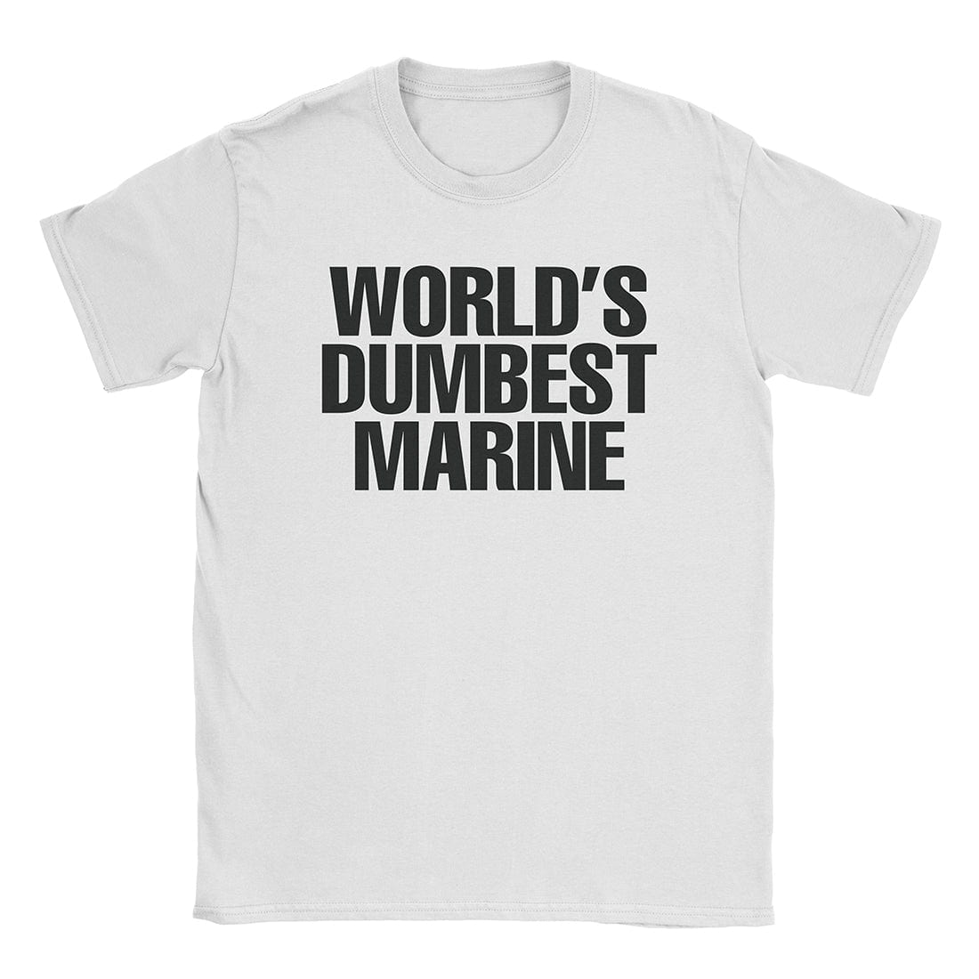 A-or-B-Tees T-Shirt White / S Dumbest Marine T-Shirt
